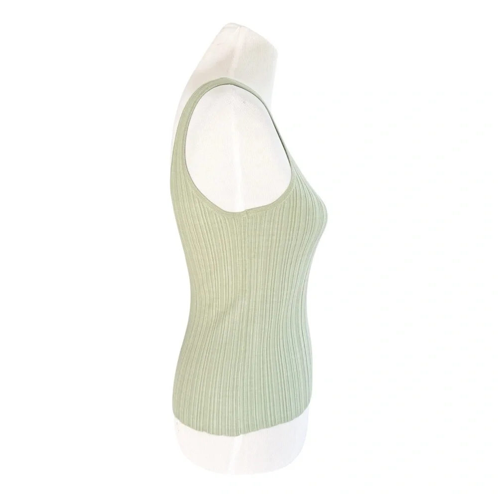 Madewell The Signature Knit Scoopneck Sweater Tank in Pistachio Green Women’s S - Picture 6 of 11
